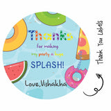 Round thank you label - Summer Fruits