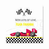 Gift Labels personalized - Superhero Racer