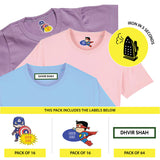 Custom Iron On Labels for Clothes - Superhero