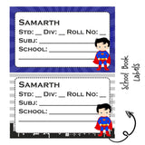 School Book Label -Superman