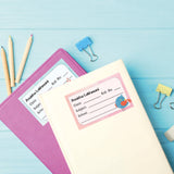 School Book Label - Sweet bird