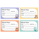 School Book Label - Sweet owl