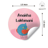Round water proof label - Sweet birds