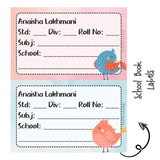 School Book Label - Sweet bird