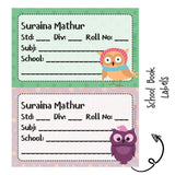 School Book Label - Sweet owl