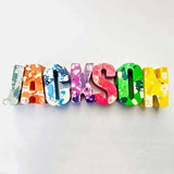 The Marbled Name Krayon Per Letter