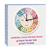 Learning Clock for Kids Room Decor