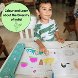 Diversity of India Colouring Roll Sheet for Kids