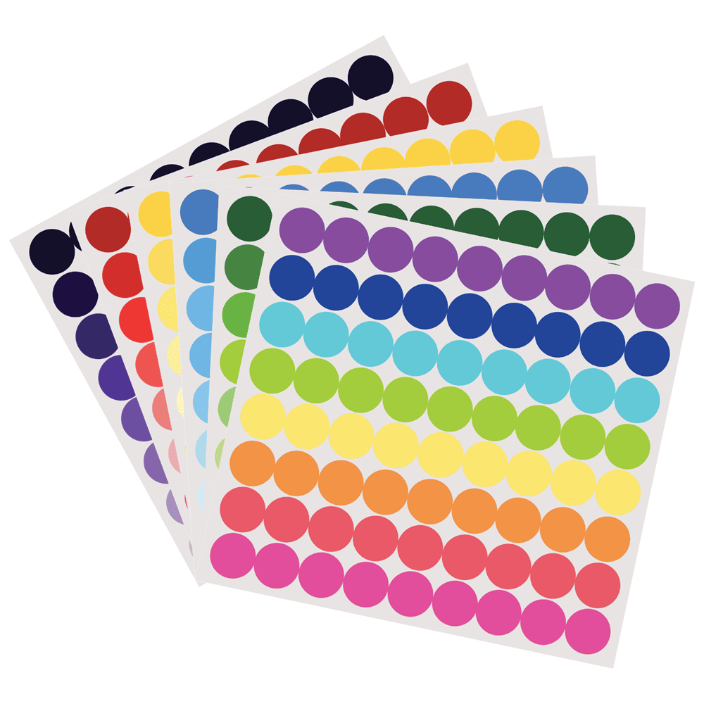 Dot Sticker Examples Shop Rainbow Dot Stickers for Kids: Fun Learning & Creative Play ...