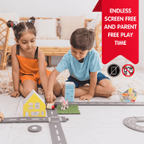 Kids Build your Own City 50 pieces Road Track