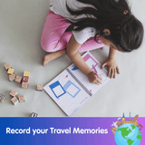 Kids Travel Scrapbook with Stickers