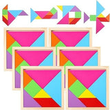 Wooden Tangram Puzzle for Mind Development pattern Educational Toy