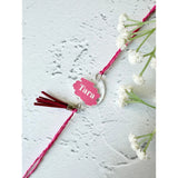 Acrylic Rakhi  to Keychain Keepsake - Round