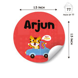 Round Water Proof Labels - Tiget Ride