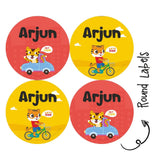 Round Water Proof Labels - Tiget Ride