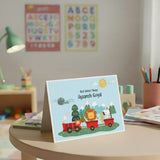 Personalised Gift Notecard - Train Animals