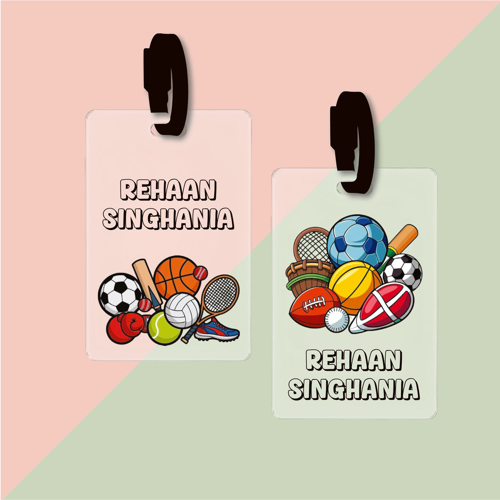 Bag Tag (Transparent) - Sports Equipment