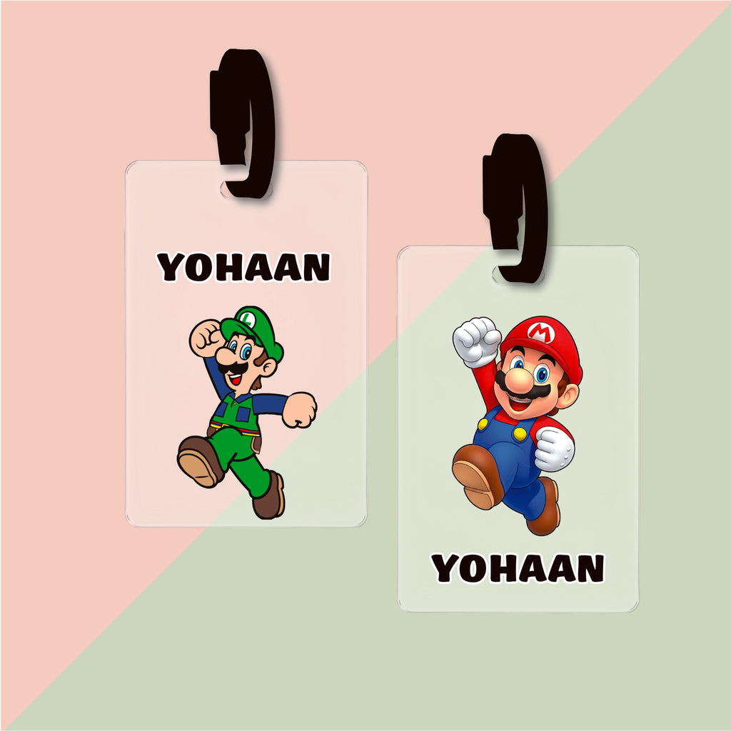 Bag Tag (Transparent) - Mario & Luigi