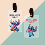 Bag Tag (Transparent) - Stitch with Icecream