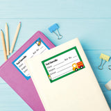 School Book Label - Transport