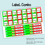 Label Combo -Transport
