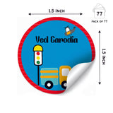 Round Water Proof Labels -Transport