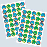 Round Water Proof Labels -Transport