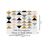 Personalised Gift Notecard - Triangle Pattern