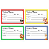 School Book Label - Tribal Animals
