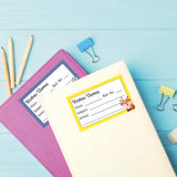School Book Label - Tribal Animals