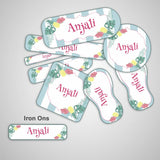 Tropical Theme Name Labels