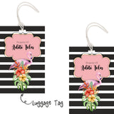 Luggage Tag - Tropical Flamingo