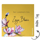Golden Gift Tag - Tulip