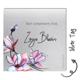 Silver Gift Tag - Tulip