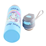 Youp Stainless Steel Sky Blue Color Unicorn Kids Sipper Bottle Gypsy - 500 ml