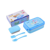 Youp Stainless Steel Blue Color Unicorn Theme Kids Lunch Box Crazy - 850 ml