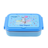 Youp Stainless Steel Blue Color Unicorn Theme Kids Lunch Box Crazy - 850 ml