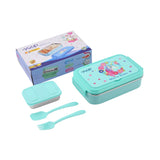 Youp Stainless Steel Sage Green Color Unicorn Theme Kids Lunch Box Crazy - 850 ml