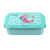 Youp Stainless Steel Sage Green Color Unicorn Theme Kids Lunch Box Crazy - 850 ml