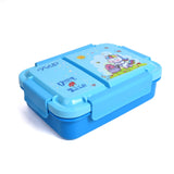 Youp Stainless Steel Blue Color Unicorn Theme Kids Bento Lunch Box With 2 Compartments Picnic - 750 ml
