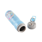 Youp Stainless Steel Blue Color Unicorn Kids Water Bottle - 750 ml