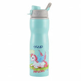 Youp Stainless Steel Green Color Unicorn Kids Water Bottle - 750 ml
