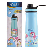 Youp Stainless Steel Blue Color Unicorn Kids Water Bottle Euro - 750 ml