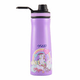 Youp Stainless Steel Purple Color Unicorn Kids Water Bottle Euro - 750 ml