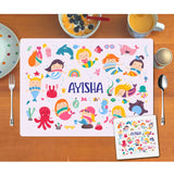 Mat Coaster Set - Underwater Seamless