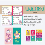 Unicorn Theme Label Set