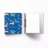 A4 Vertical Clip Binder File - Unicorn Fantasyland