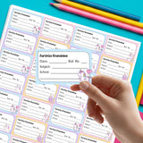 School Book Label - Unicorn Fun