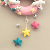 Junior Personalized Unicorn Rainbow Wall Hanging with Stars