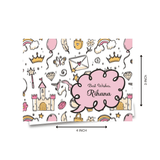 Personalised Gift Notecard - Unicorn Princess